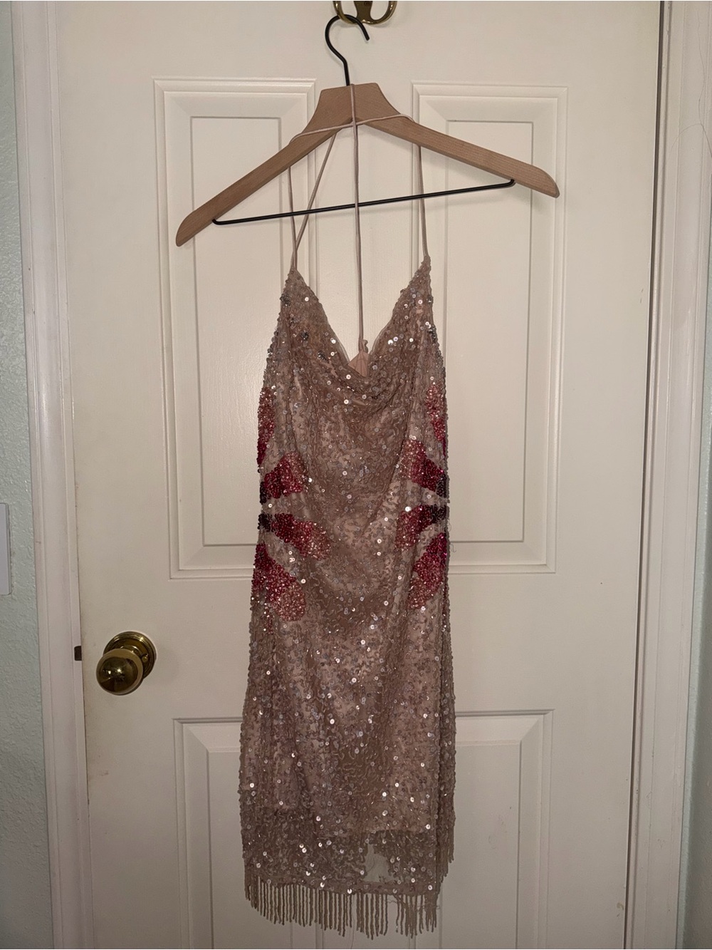 Bellini Sequin Dress in Cherry Blossom - Picture 4 of 5